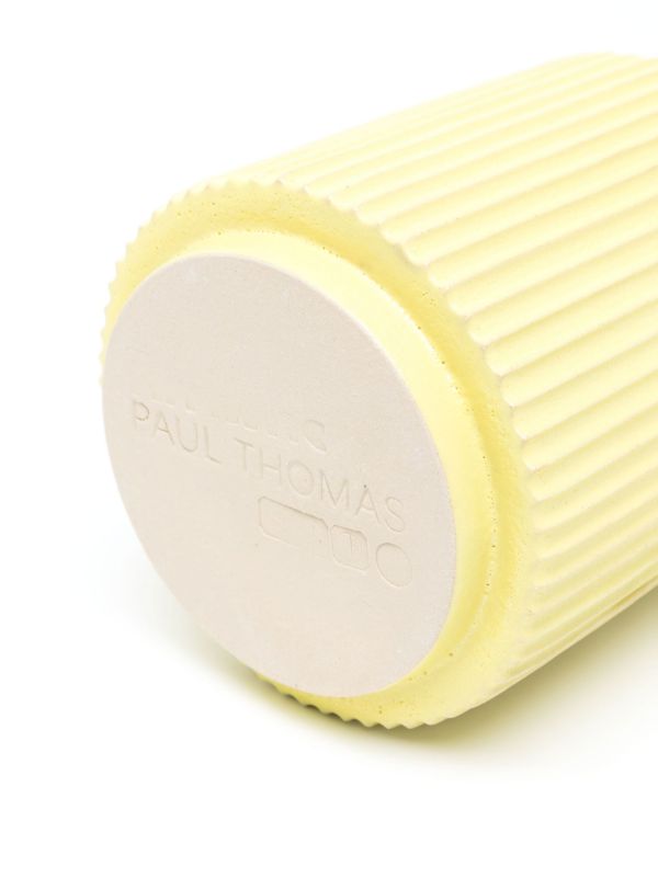PAUL THOMAS X EMMA PAYNE Yellow Small Ridged Vase | Browns Vases