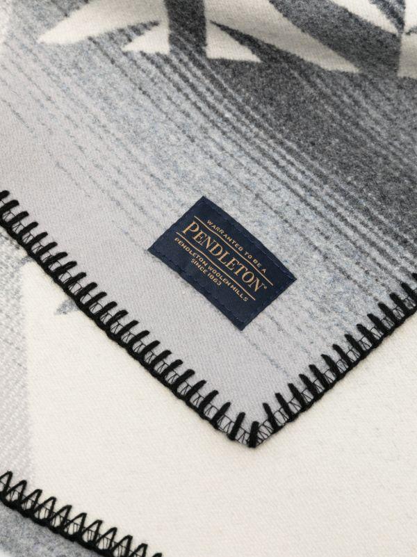 Pendleton Black Nike N7 Jacquard Wool Blanket | Browns Blankets & Throws