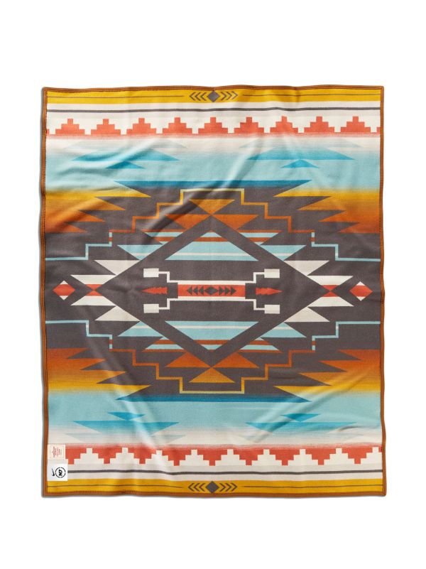 Pendleton X Nike Orange N7 Seven Generations Blanket | Browns Blankets & Throws
