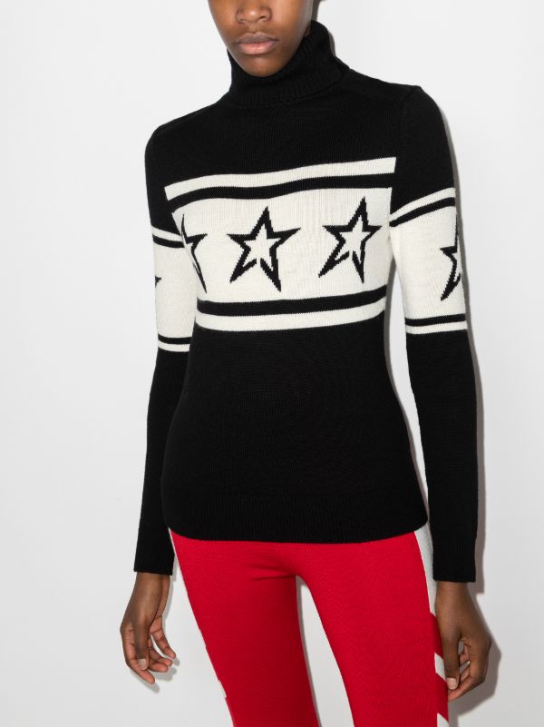 Perfect Moment Black Chopper Merino-wool Sweater | Browns Ski Tops