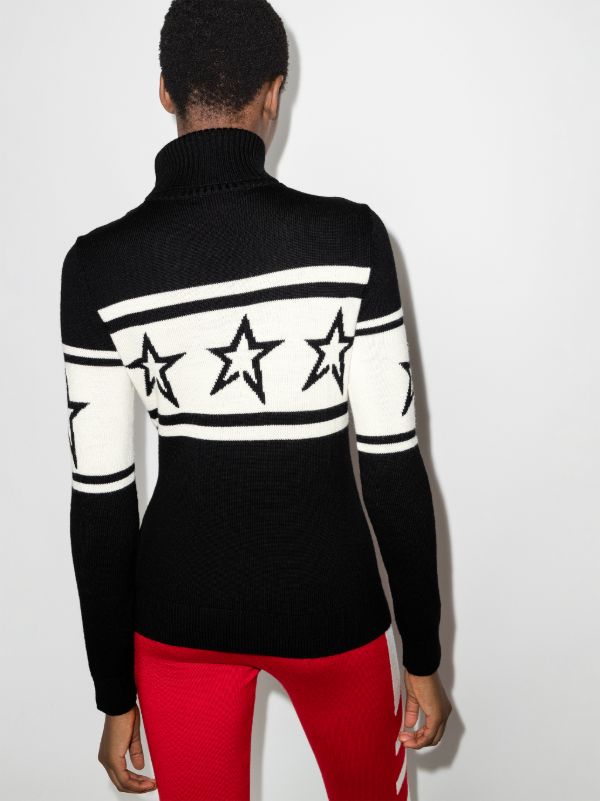 Perfect Moment Black Chopper Merino-wool Sweater | Browns Ski Tops