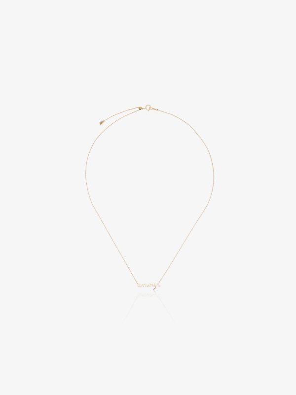 Persée 18K yellow gold Amour diamond necklace | Browns Fine Necklaces