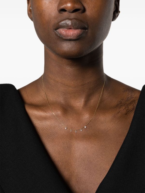 Persée 18K Yellow Gold Danaé Five Diamonds Necklace | Browns Fine Necklaces
