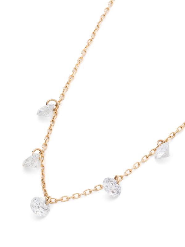Persée 18K Yellow Gold Danaé Five Diamonds Necklace | Browns Fine Necklaces