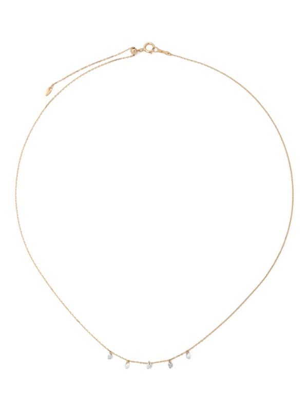 Persée 18K Yellow Gold Danaé Five Diamonds Necklace | Browns Fine Necklaces