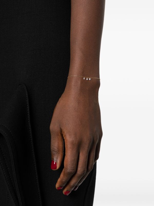 Persée 18K Yellow Gold Danaé Three Diamonds Bracelet | Browns Fine Bracelets