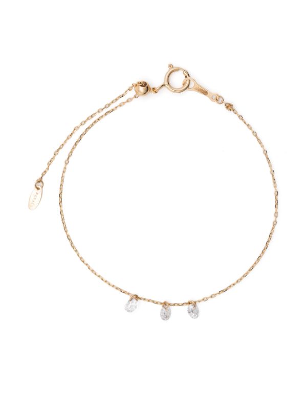 Persée 18K Yellow Gold Danaé Three Diamonds Bracelet | Browns Fine Bracelets