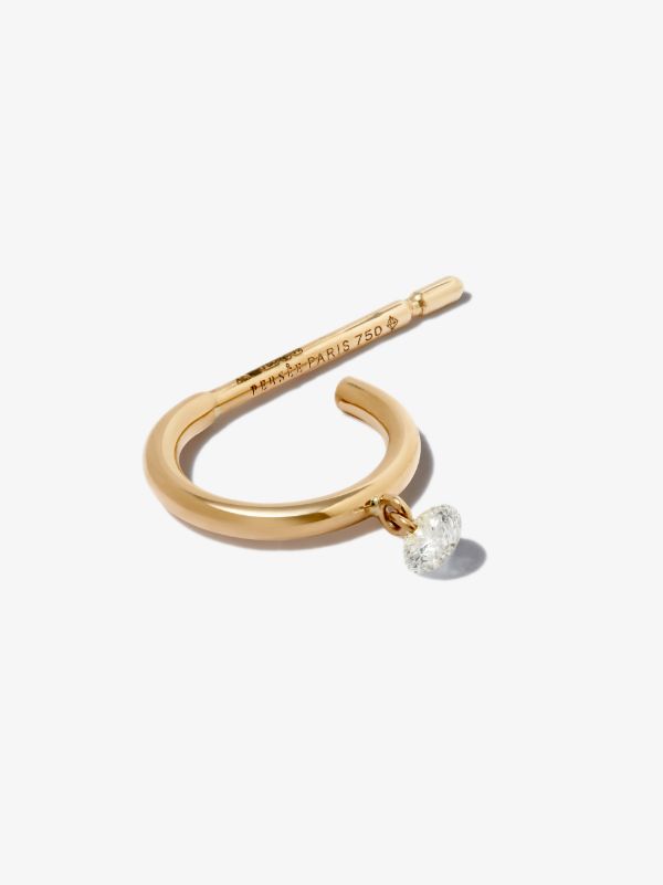 Persée 18K Yellow Gold Diamond Hoop Earrings | Browns Fine Earrings