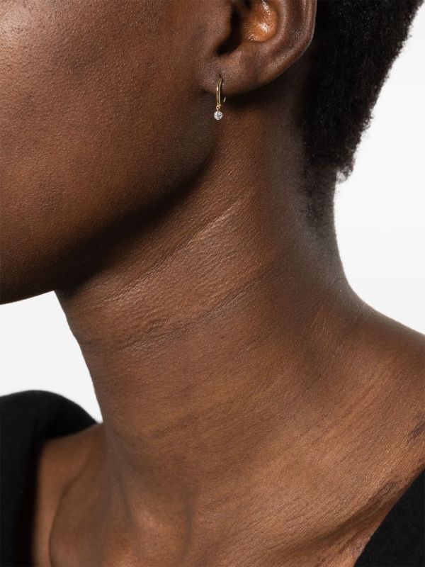 Persée 18K Yellow Gold Drop Hoop Earring | Browns Fine Earrings