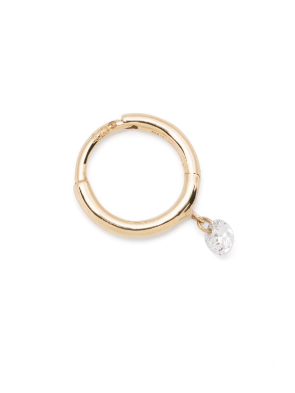 Persée 18K Yellow Gold Drop Hoop Earring | Browns Fine Earrings