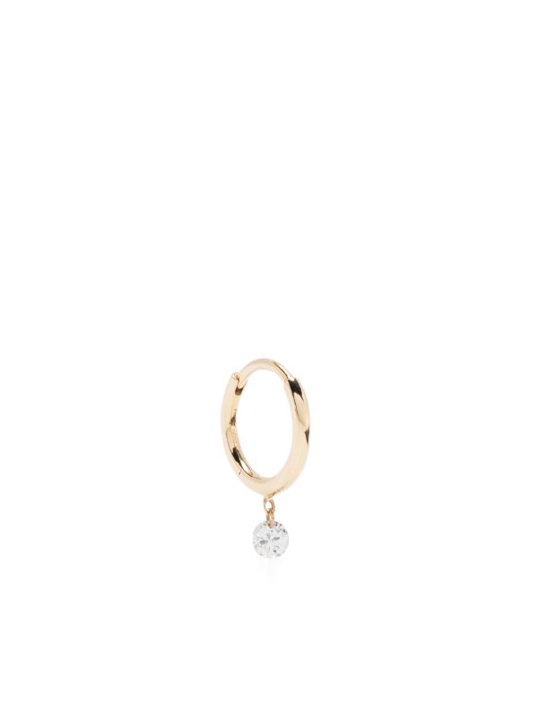 Persée 18K Yellow Gold Drop Hoop Earring | Browns Fine Earrings