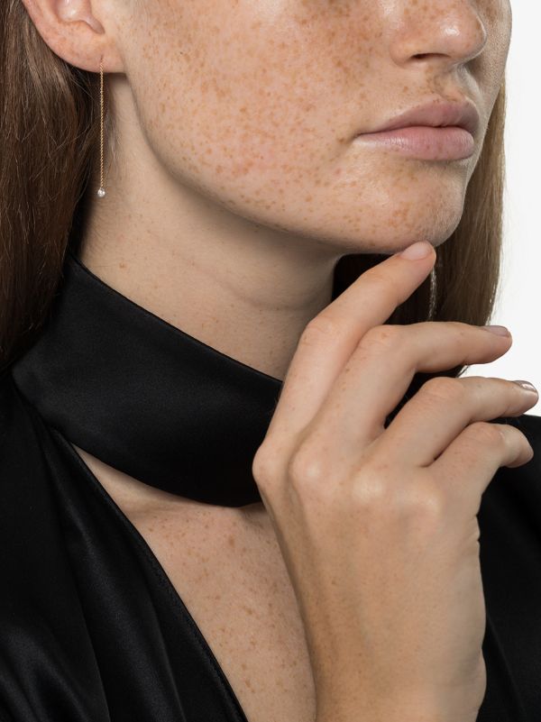 Persée 18K Yellow Gold Drop Thread Diamond Earrings | Browns Fine Earrings