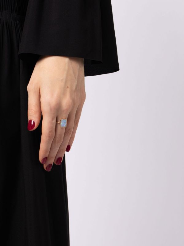 Persée 18K Yellow Gold Opal And Diamond Ring | Browns Fine Rings