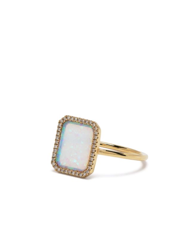 Persée 18K Yellow Gold Opal And Diamond Ring | Browns Fine Rings