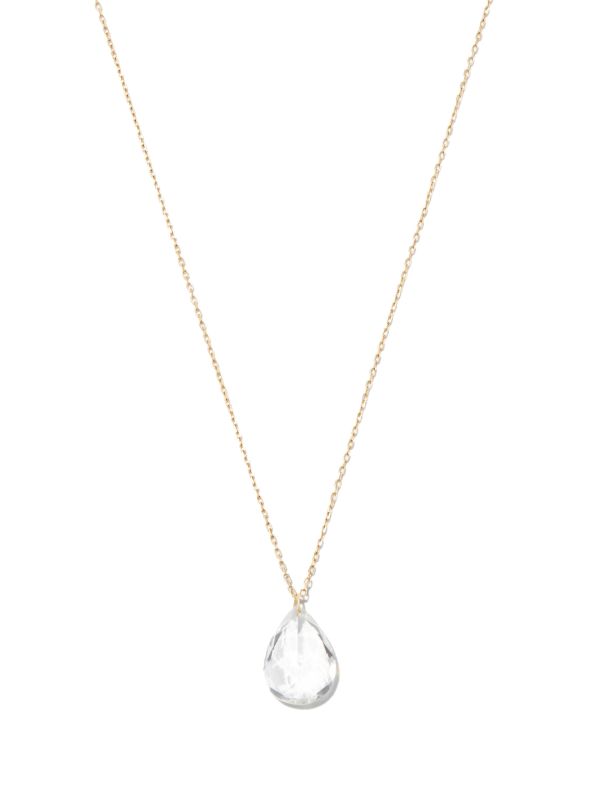 Persée 18K yellow gold topaz pendant necklace | Browns Fine Necklaces