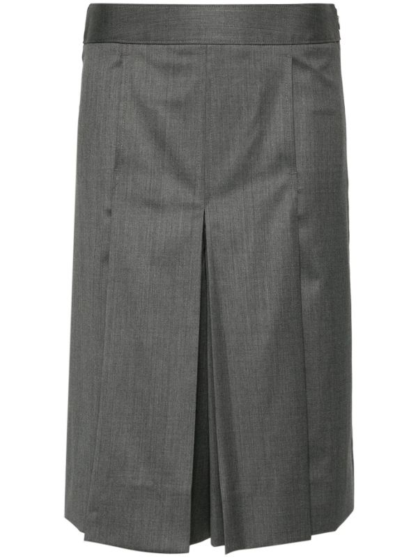 Peter Do Grey Wide-Leg Layered Shorts | Browns Knee-Length Shorts
