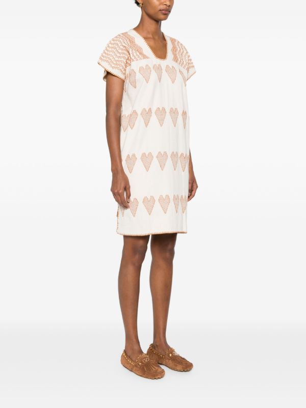 Pippa Holt Heart-detail Mini Dress | Browns Day Dresses