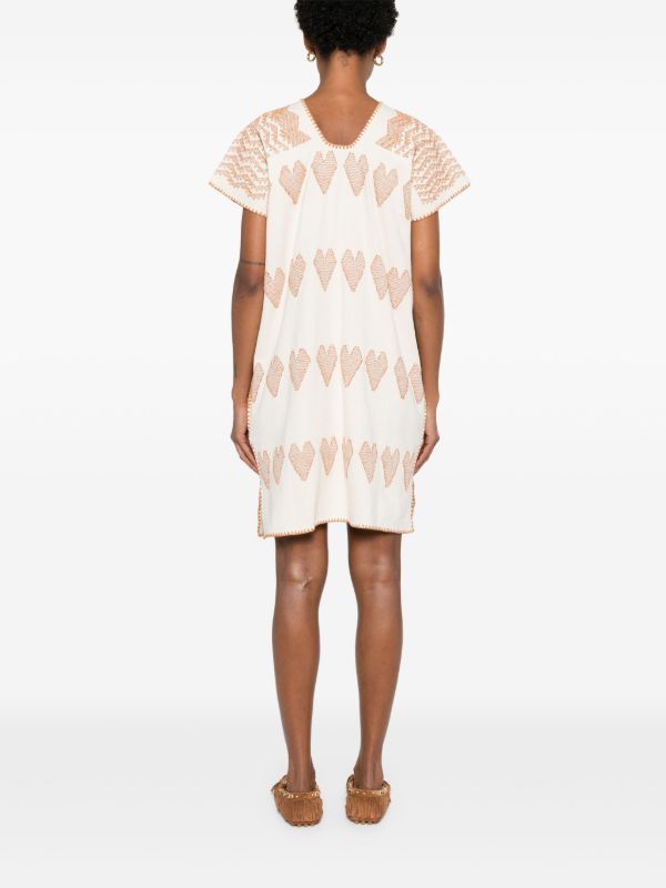 Pippa Holt Heart-detail Mini Dress | Browns Day Dresses