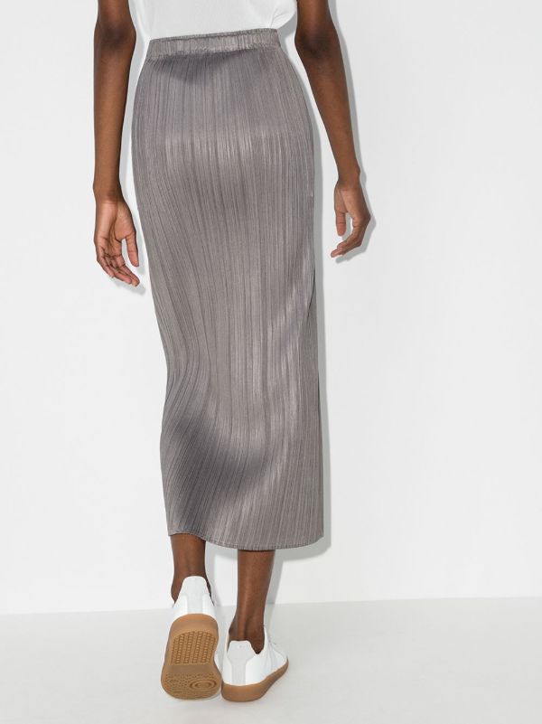 Pleats Please Issey Miyake Basics Plissé Midi Skirt | Browns Pleated Skirts