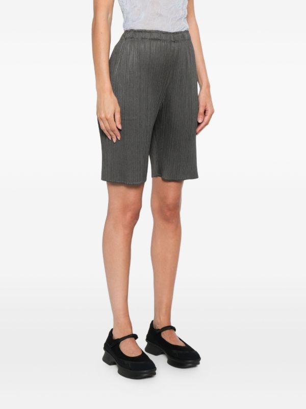 Pleats Please Issey Miyake Elasticated-waist Pleated Shorts | Browns Short & Mini Shorts