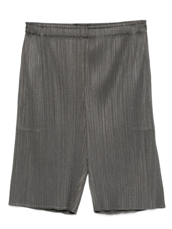 Pleats Please Issey Miyake elasticated-waist pleated shorts | Browns Short & Mini Shorts