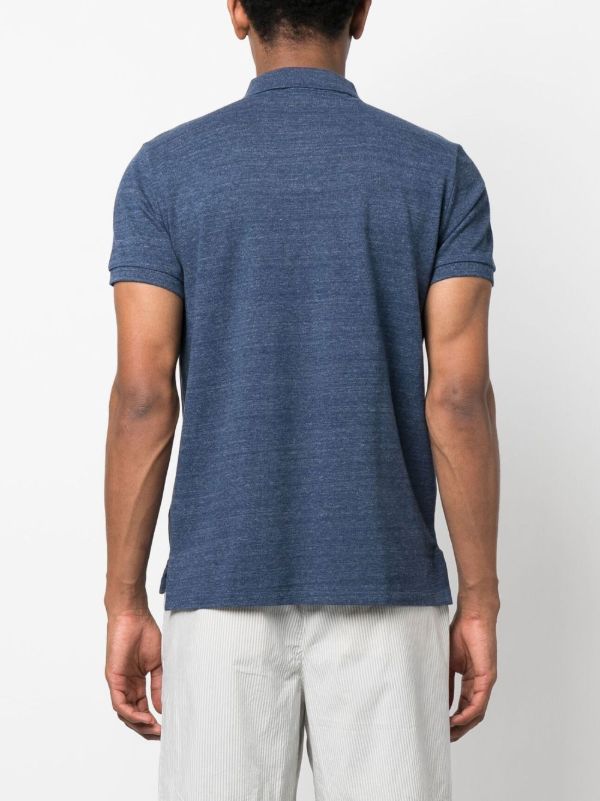 Polo Ralph Lauren Blue Pony Cotton Polo Shirt | Browns Polo Shirts