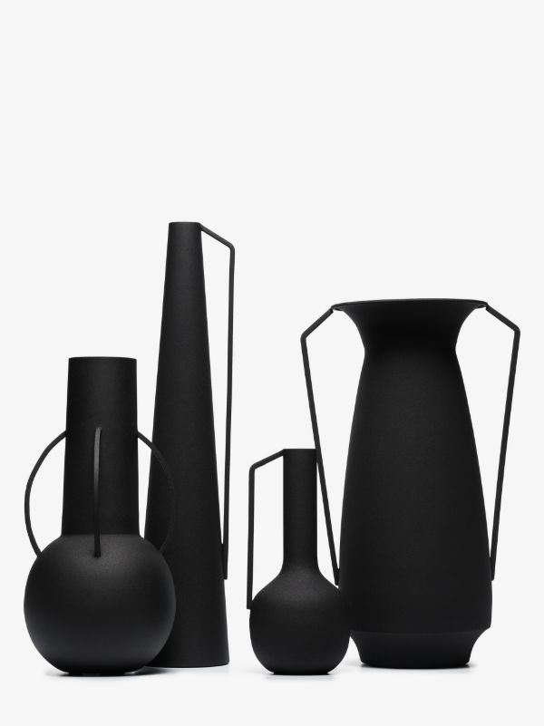 POLSPOTTEN black Roman vase set | Browns Vases