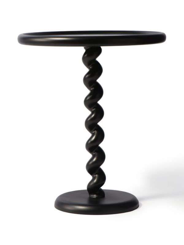 POLSPOTTEN Black Twister Side Table | Browns Side Tables