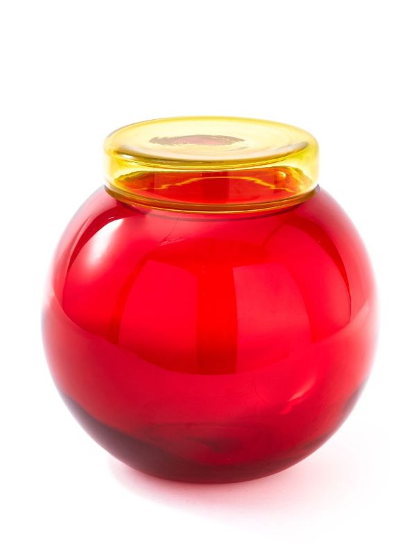 POLSPOTTEN Blue Bloated Caps And Jars Set | Browns Glassware