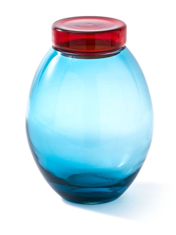 POLSPOTTEN Blue Bloated Caps And Jars Set | Browns Glassware