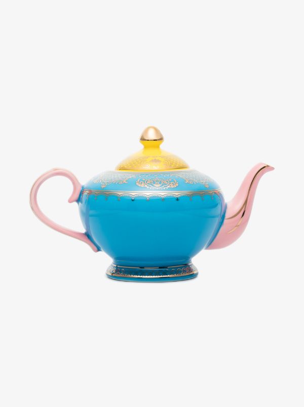POLSPOTTEN Blue Grandpa Porcelain Teapot | Browns Cups & Tea Sets