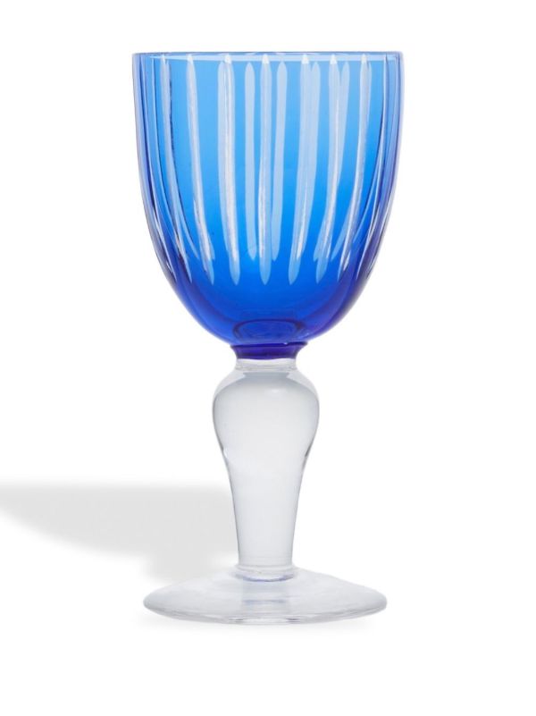 POLSPOTTEN Blue Wine Glasses Set | Browns Glassware