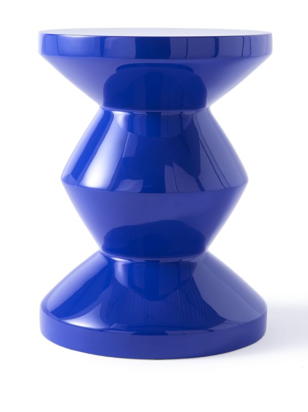 POLSPOTTEN Blue Zig Zag Stool | Browns Chairs & Stools