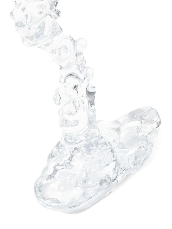 POLSPOTTEN Drip Glass Candle Holder (25cm) | Browns Candle Holders
