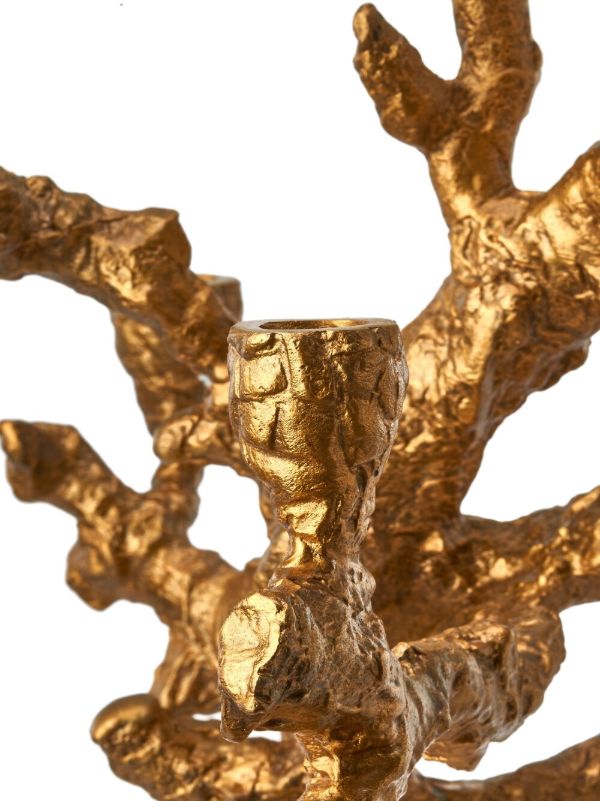 POLSPOTTEN Gold-tone Large Apple Tree Candle Holder | Browns Candle Holders