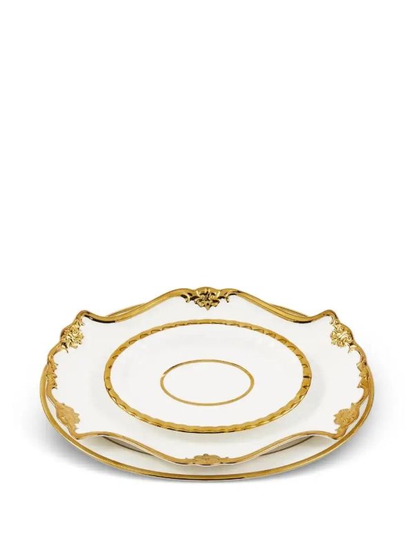 POLSPOTTEN Golden Finds Serving Set (set Of Three) | Browns Plates & Bowls