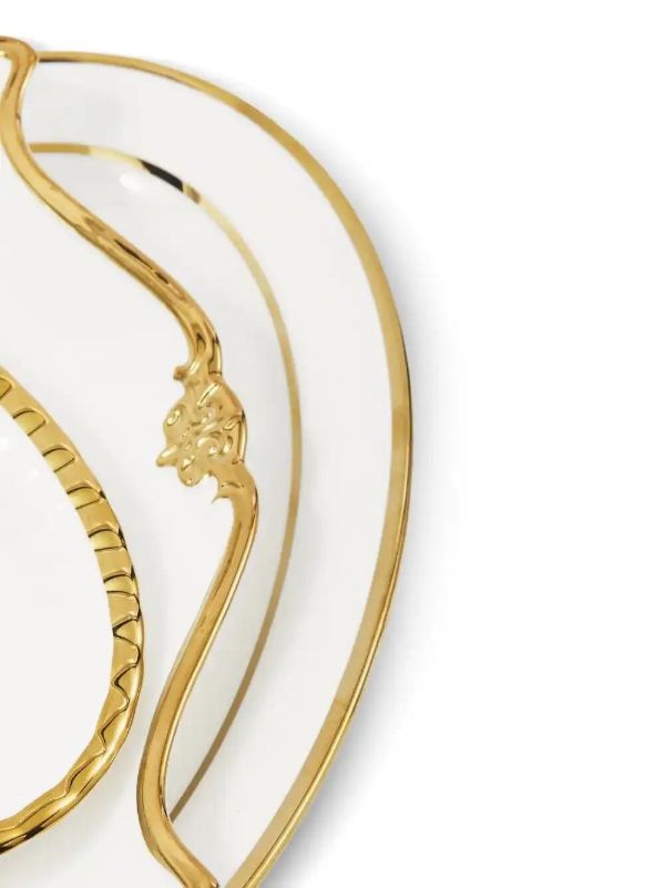 POLSPOTTEN Golden Finds Serving Set (set Of Three) | Browns Plates & Bowls