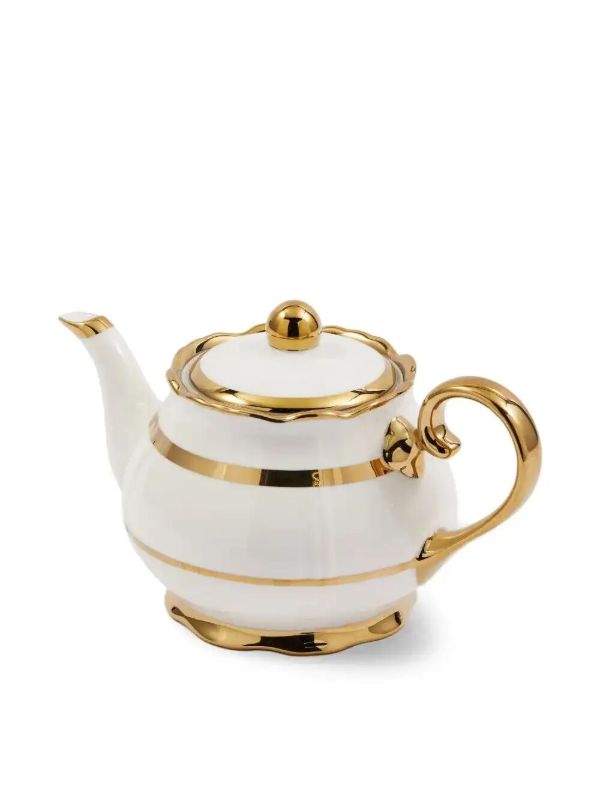 POLSPOTTEN Golden Finds Teapot (14cm X 25cm) | Browns Cups & Tea Sets