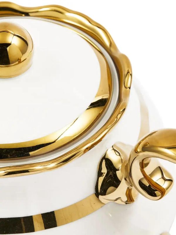 POLSPOTTEN Golden Finds Teapot (14cm X 25cm) | Browns Cups & Tea Sets