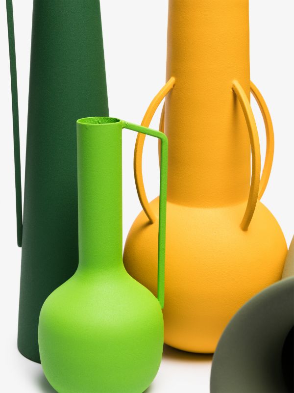POLSPOTTEN Green And Orange Roman Vase Set | Browns Vases