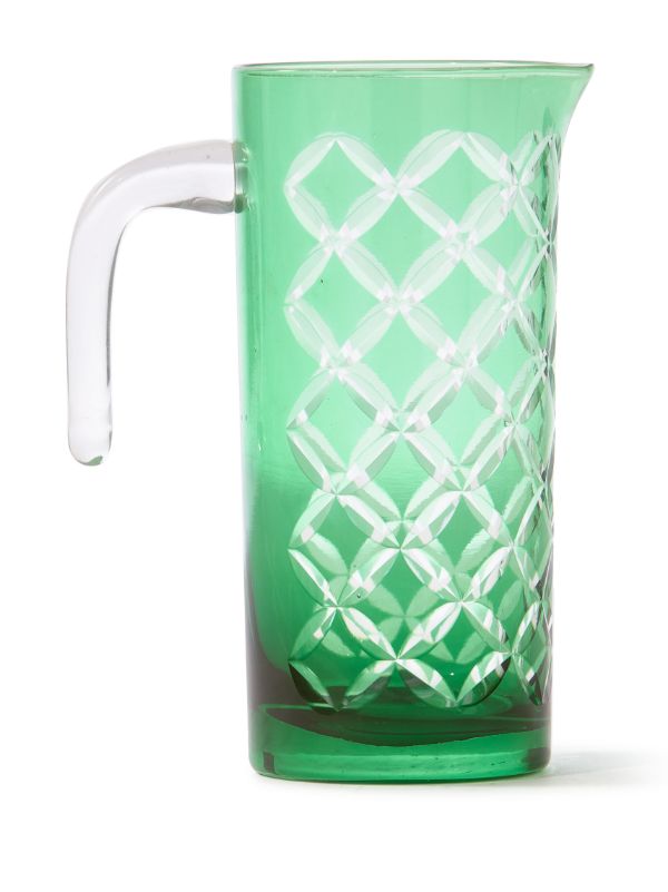 POLSPOTTEN Green Cutting Class Pitcher | Browns Glassware