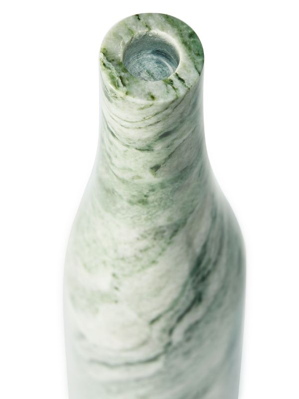 POLSPOTTEN Green Heritage Bottle Marble Candle Holder | Browns Candle Holders