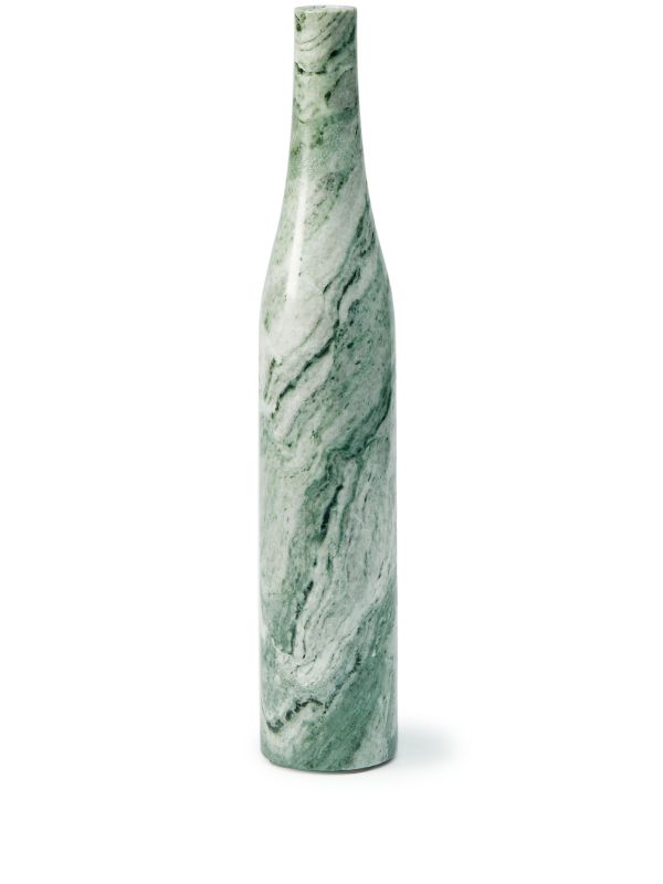 POLSPOTTEN Green Heritage Bottle Marble Candle Holder | Browns Candle Holders