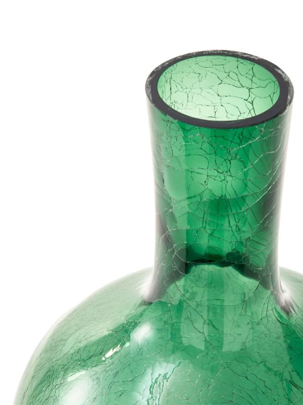 POLSPOTTEN Green Large Ball Body Glass Vase | Browns Vases