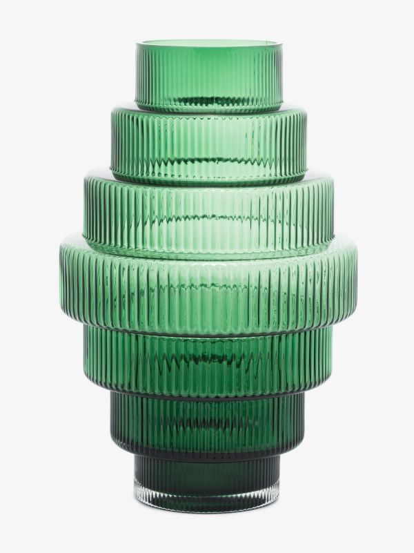 POLSPOTTEN Green Steps small vase | Browns Vases