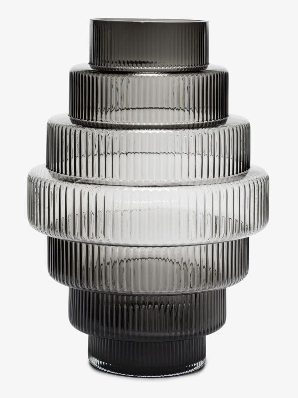 POLSPOTTEN grey steps large vase | Browns Vases