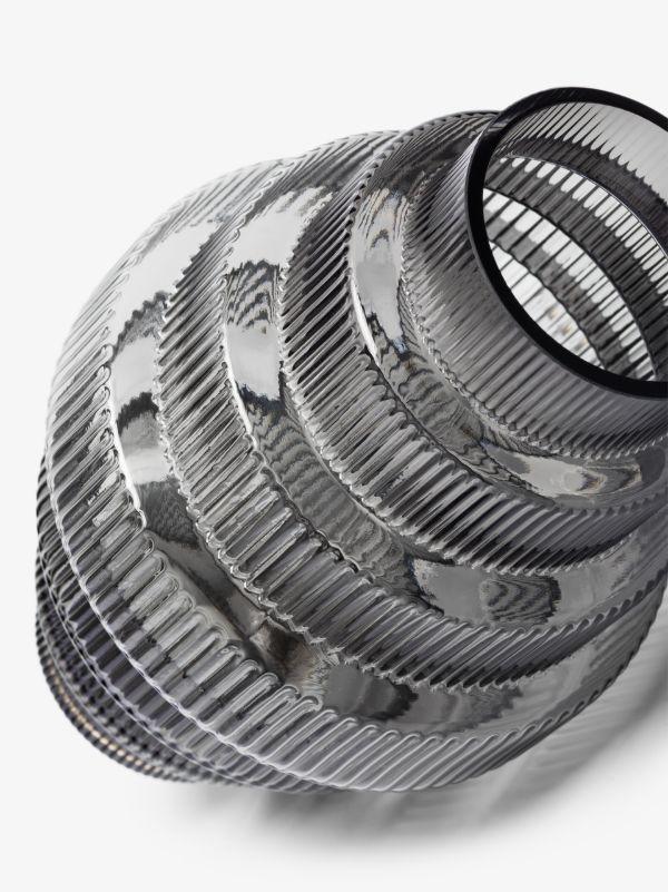 POLSPOTTEN Grey Steps Small Glass Vase | Browns Vases