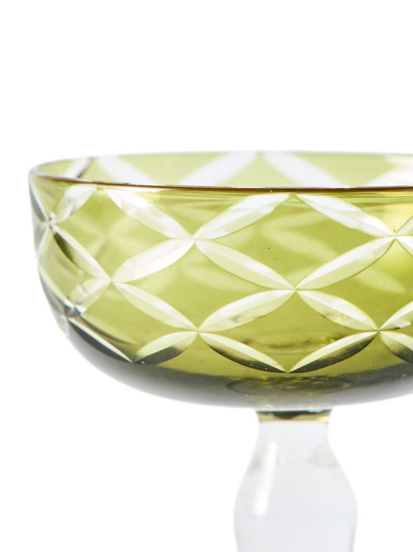 POLSPOTTEN Multicolour Cuttings Coupe Glass Set | Browns Glassware