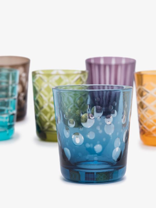 POLSPOTTEN Multicolour Glass Set | Browns Glassware