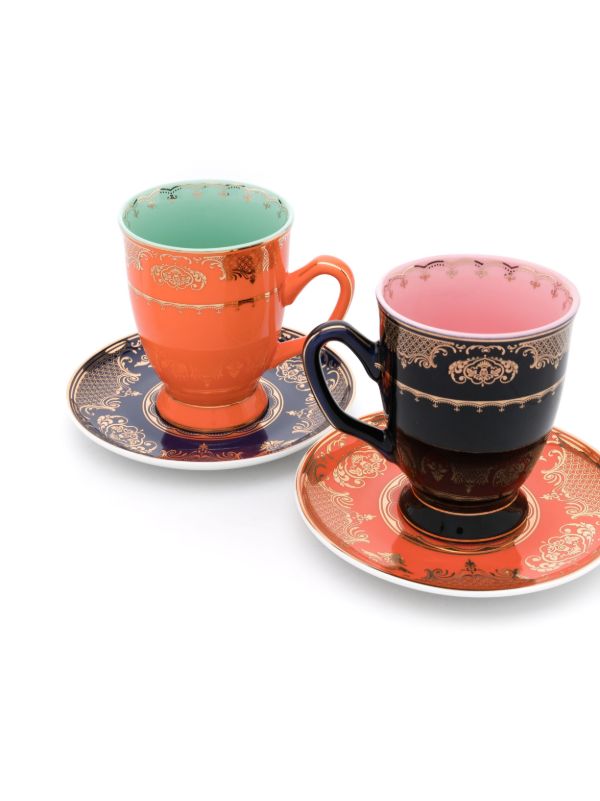POLSPOTTEN Multicolour Grandpa High Tea Set | Browns Cups & Tea Sets